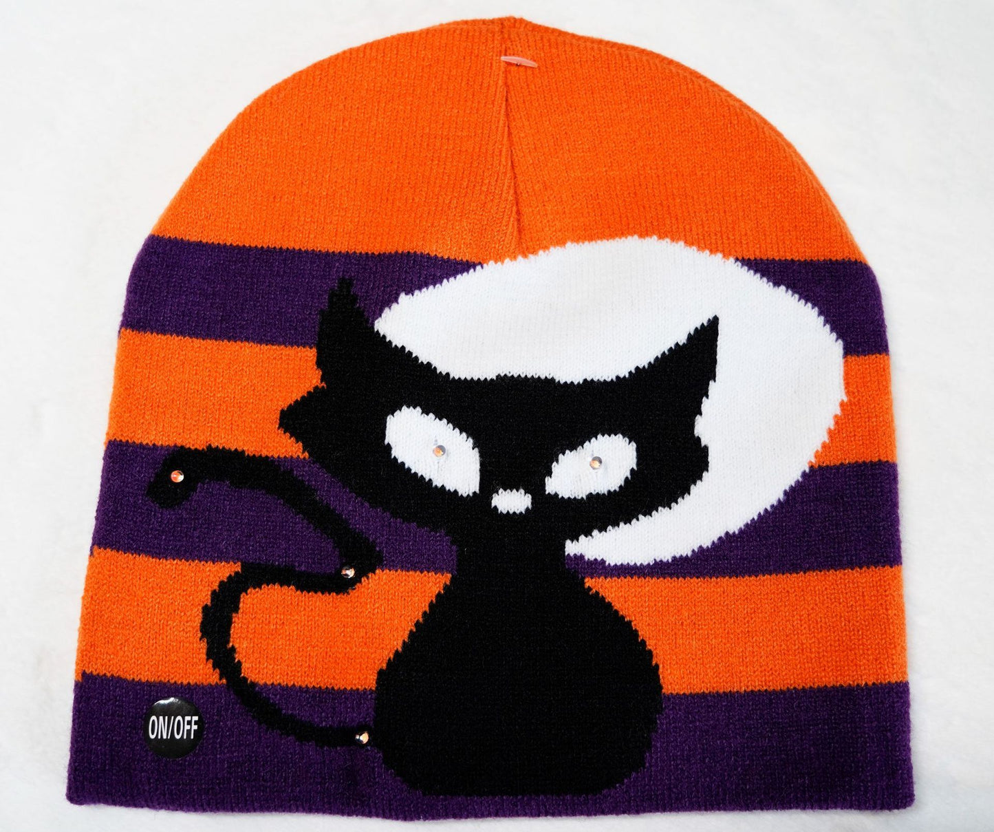 Gorro luminiscente con expresión de terror de Halloween