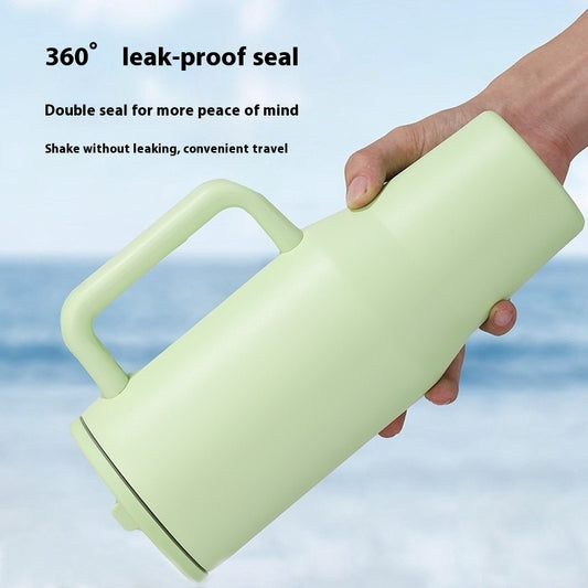 Vaso de silicona con pajita plegable a prueba de fugas