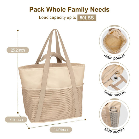 Bolsa de playa impermeable de gran capacidad para playa