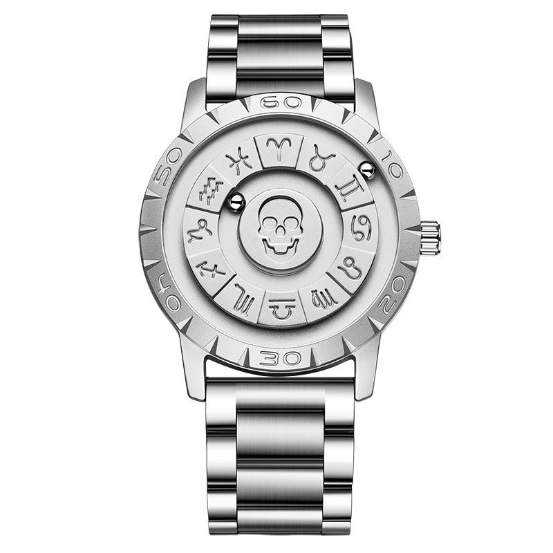 Reloj de suspensión magnética para hombre, reloj creativo de cuarzo