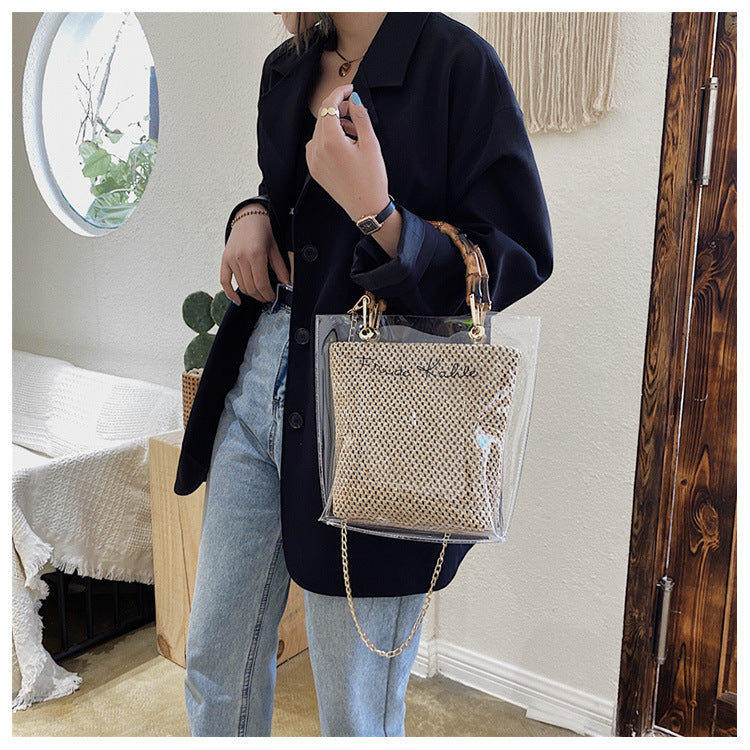 Bolsa transparente casual