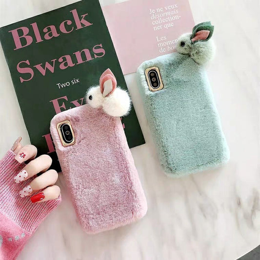 Funda de teléfono peluda