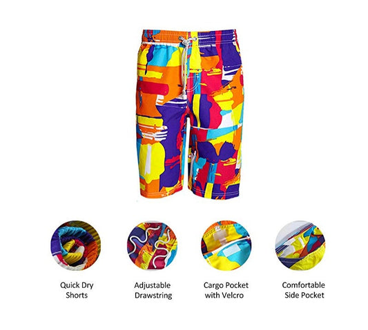 Pantalones cortos de playa estampados para hombre