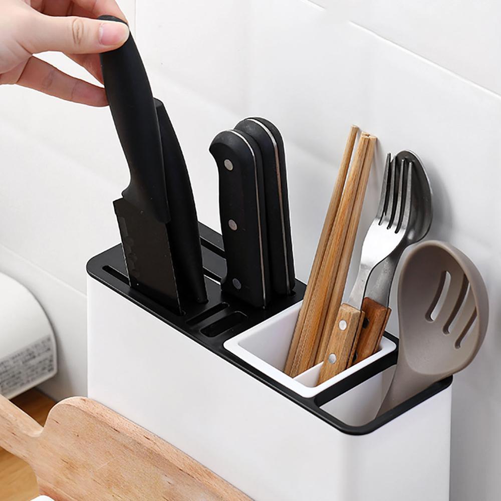 Estante de almacenamiento para vajilla y cuchillos de cocina