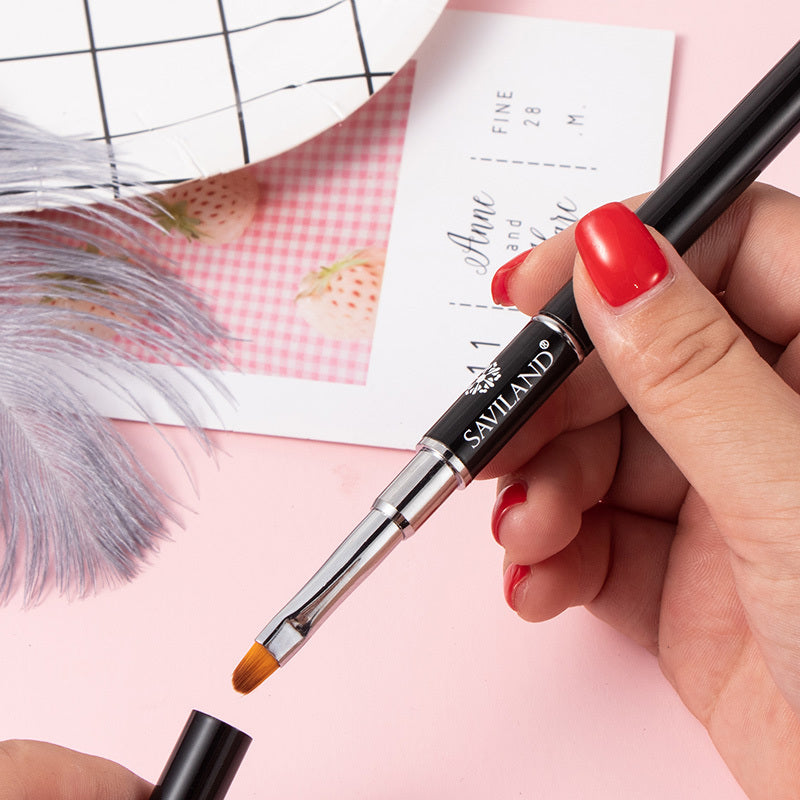 Set de cepillos de fototerapia de doble cabezal para manicura
