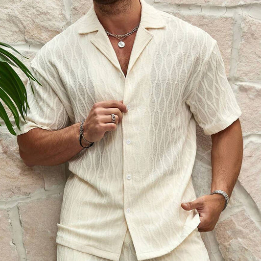 Conjunto de 2piezas manga corta para hombre verano