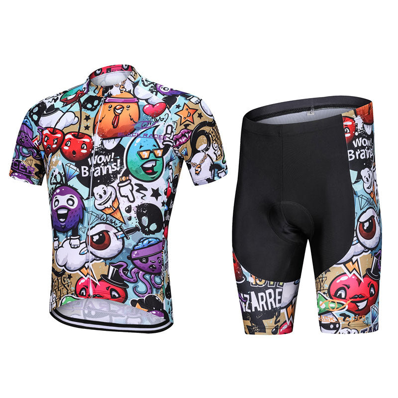 Traje de ciclismo estampado dibujos animados