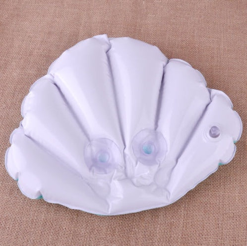 Almohada de baño inflable con ventosa