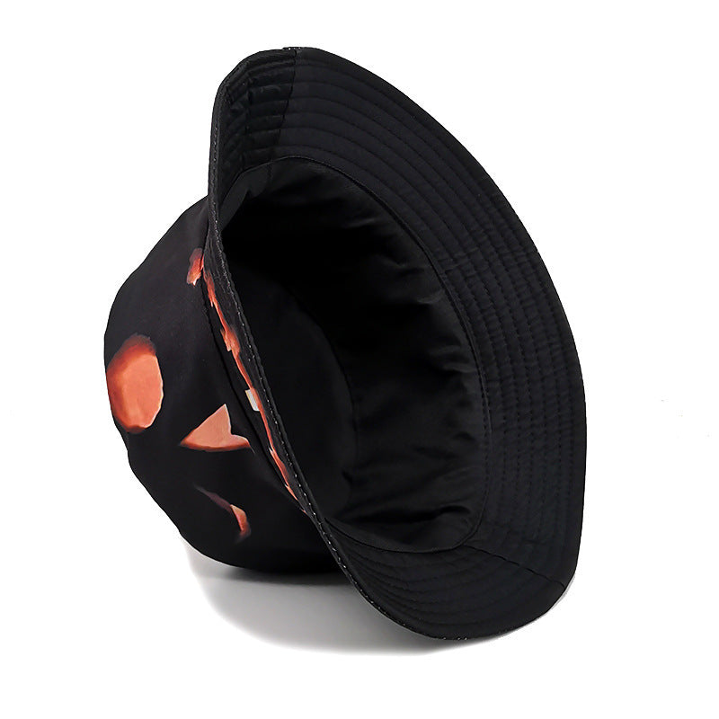 Sombrero de pescador de Halloween con dibujos creativos de calabaza y muecas