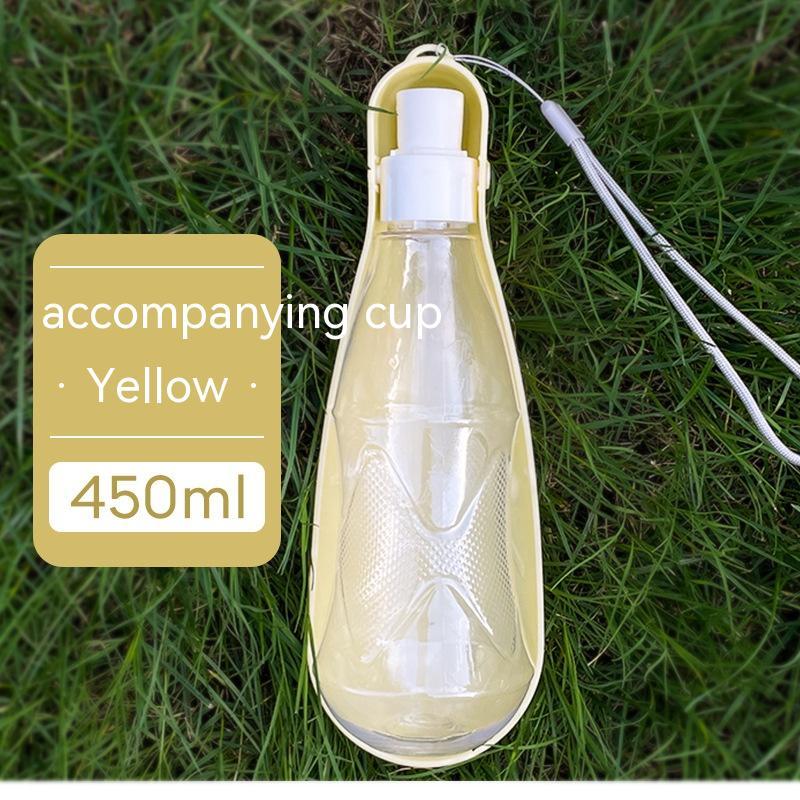 Botella de agua plegable para mascotas, de 550ml,