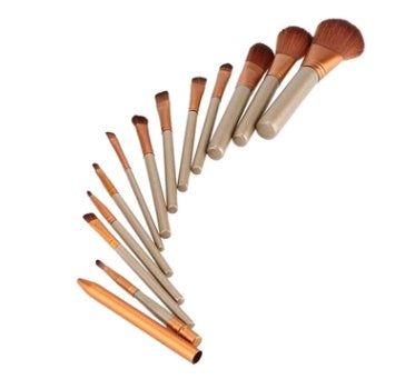 Juego de 12 pinceles de maquillaje, caja de hierro, herramientas de maquillaje, herramientas de maquillaj