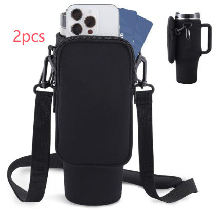 Bolsa portabotellas Slok, compatible con vasos de 1,2L con asa y correa ajustable