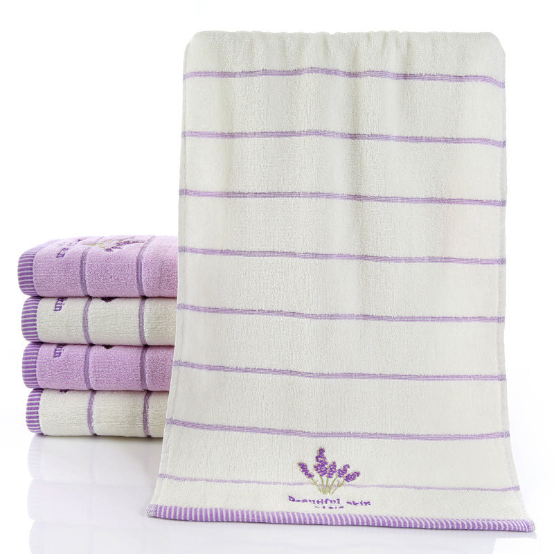 Toalla de lavado facial bordada de algodón