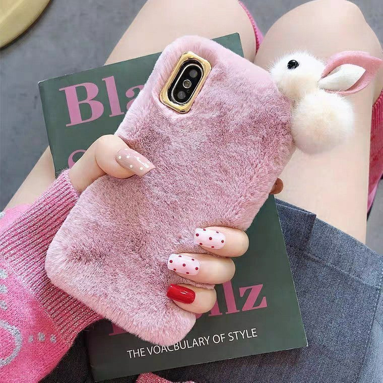 Funda de teléfono peluda