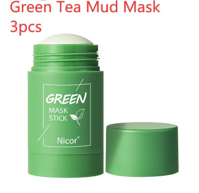 Mascarilla limpiadora de té verde anti acné blanqueadora mascarilla de algas marinas cuidado de la piel