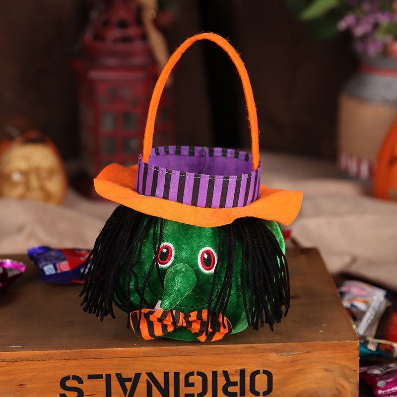 Bolsas para dulces de Halloween de calabaza y bruja