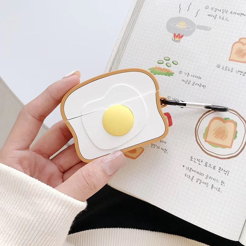 Estuche para Airpods Desayuno Huevo Tostadas Compatible con Apple