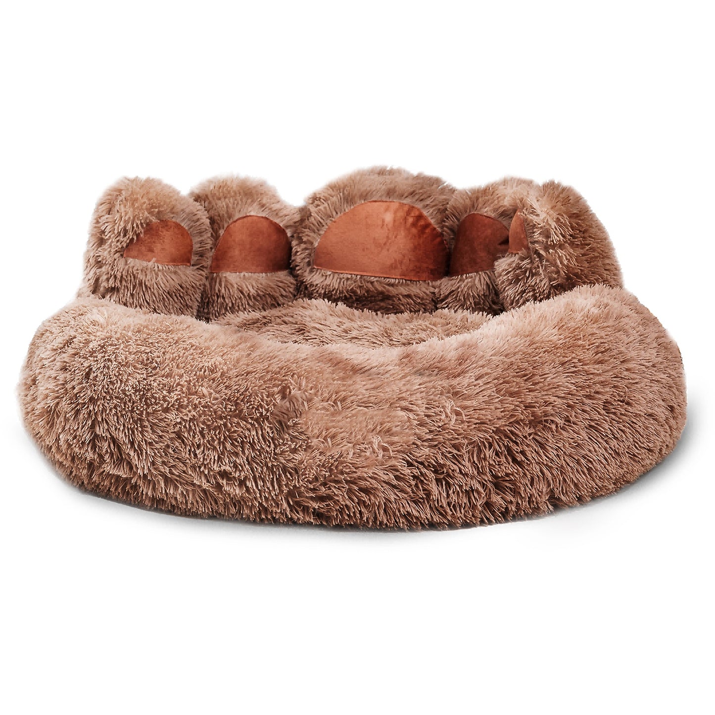 Cama ligera para mascotas con forma de pata de oso