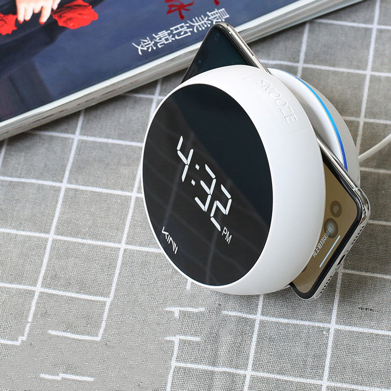 Cargador inalámbrico con reloj