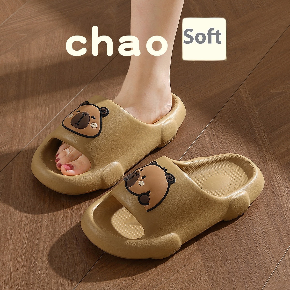 Chanclas para mujer antideslizantes con dibujos animados