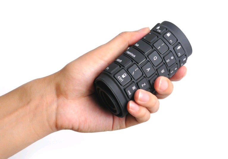 Teclado de silicona plegable con Bluetooth a prueba de agua