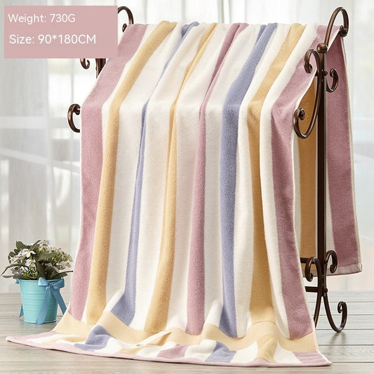 Toalla de baño grande absorbente de algodón