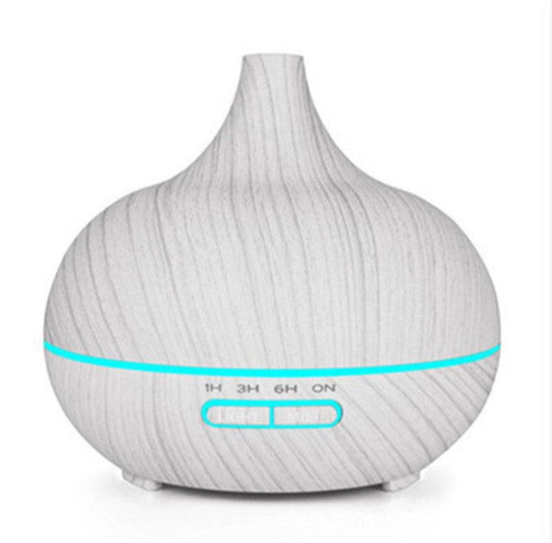 Lámpara de madera con mando para aromaterapia