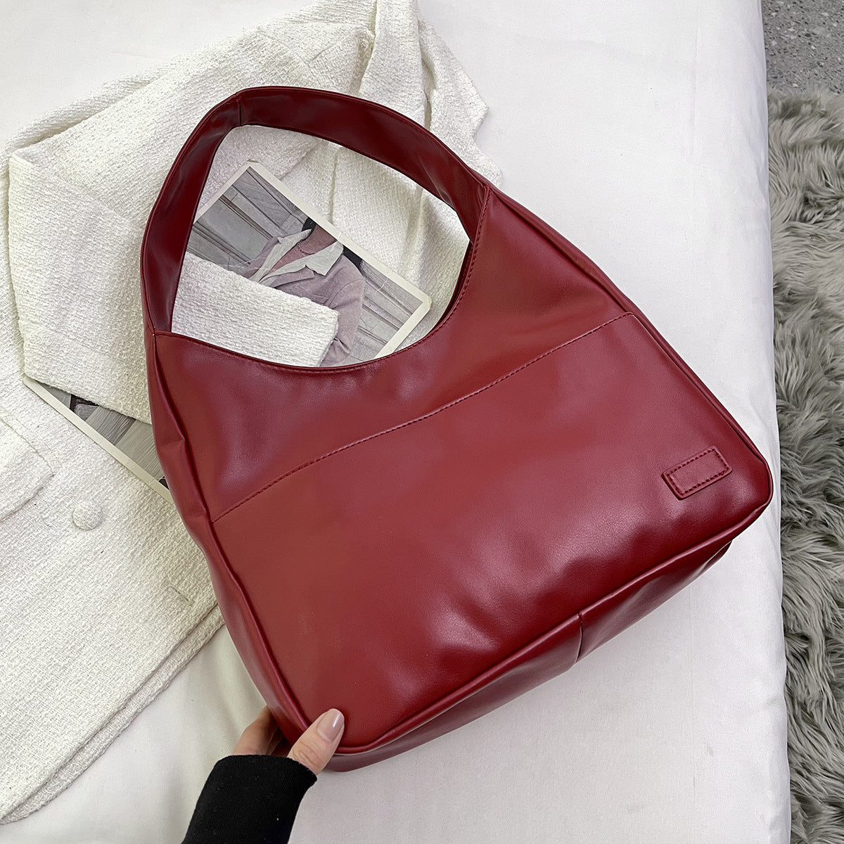 Bolso de mano de modal de gran capacidad para mujer