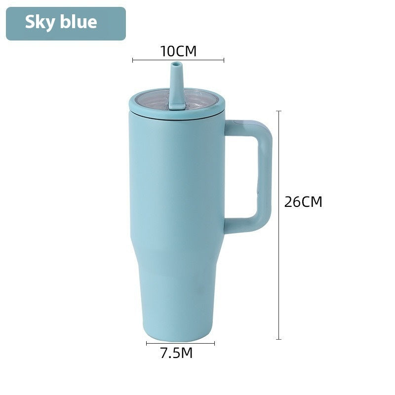 Vaso de silicona con pajita plegable a prueba de fugas