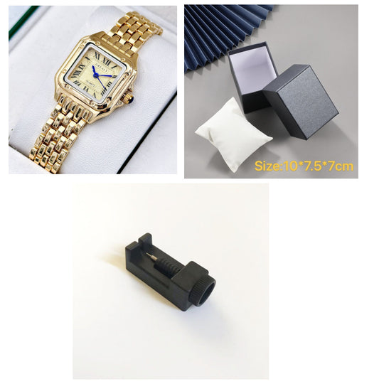 Reloj cuadrado de moda para mujer resistente al agua