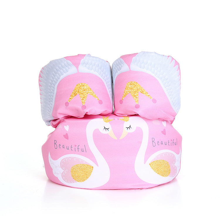 Chaleco salvavidas de espuma para niños con mangas largas de seda blanca