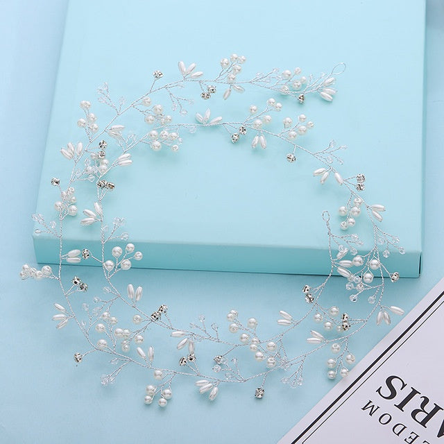 Accesorios para el cabello con perlas de cristal