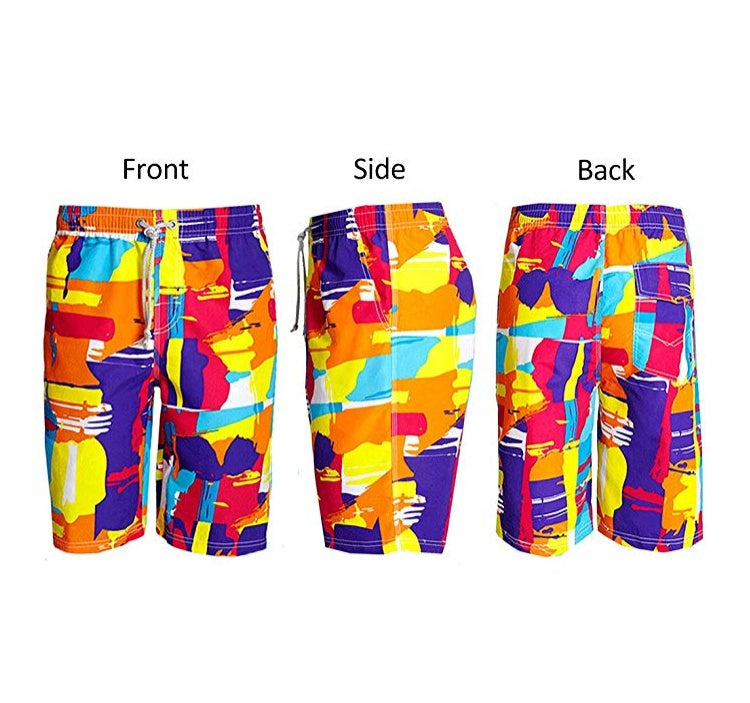 Pantalones cortos de playa estampados para hombre