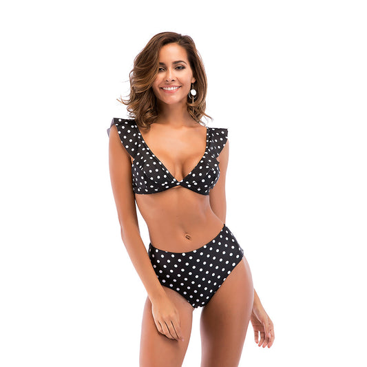 Bikini con estampado a pepas