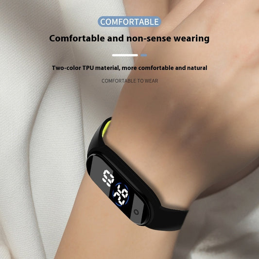 Reloj deportivo bicolor resistente al agua unisexo