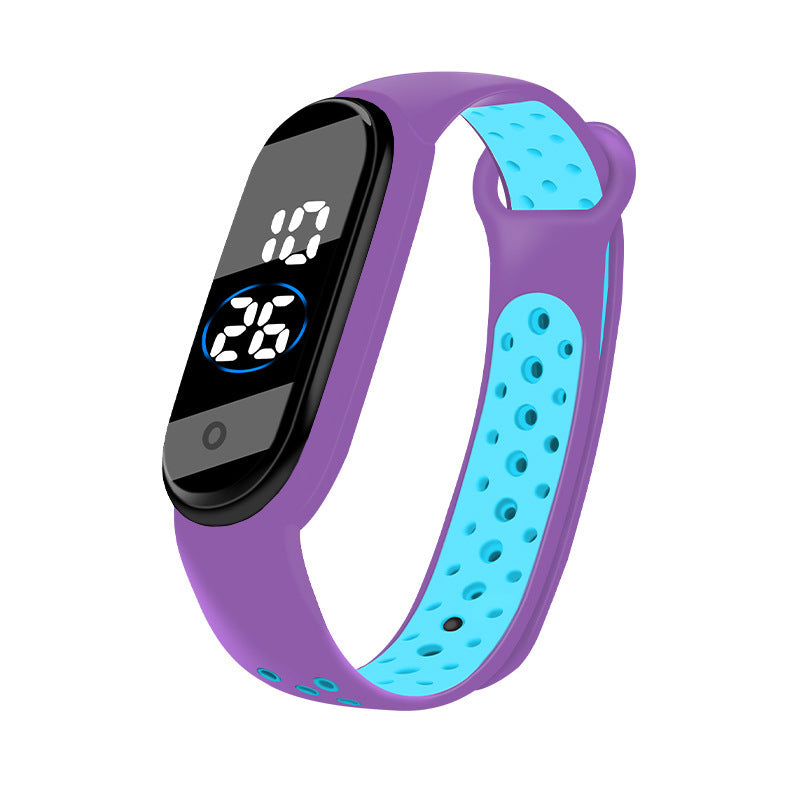 Reloj deportivo bicolor resistente al agua unisexo