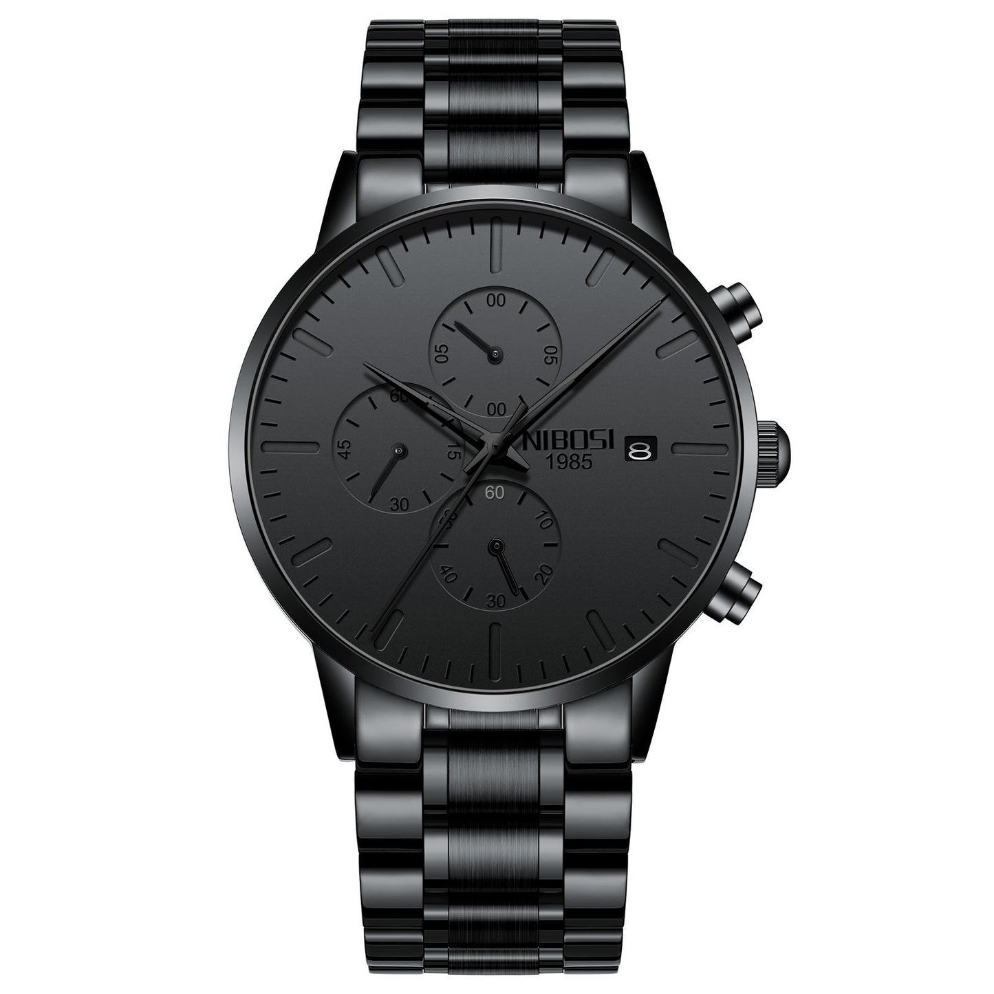 Reloj de cuarzo antiluminiscente multifuncional para hombre