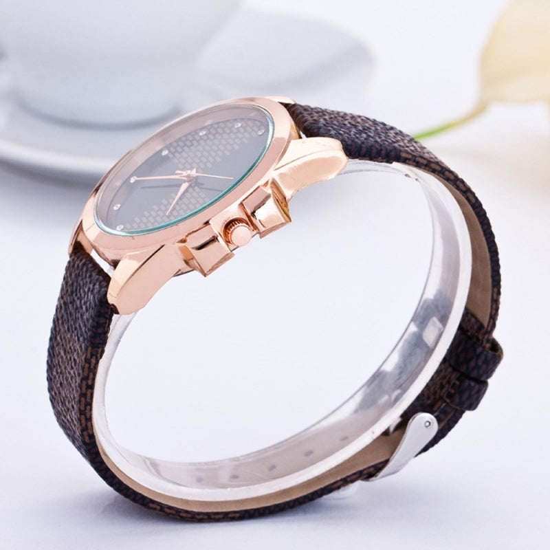 Reloj casual a cuadros de moda para hombre