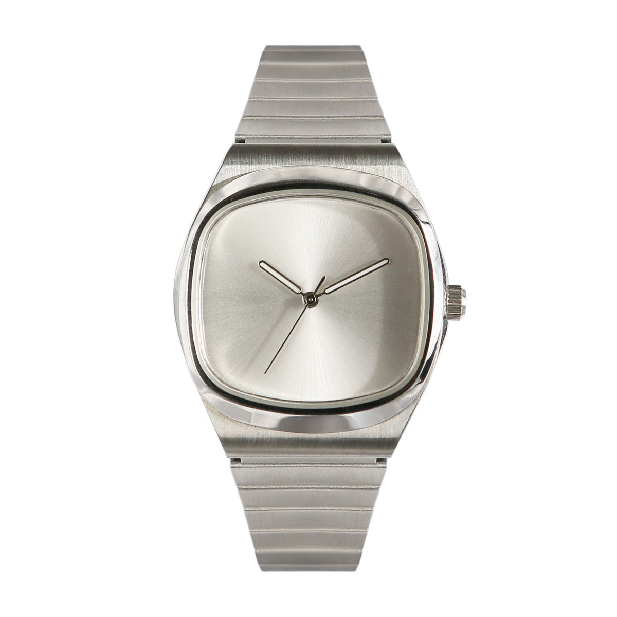 Reloj unisexo de moda simple de acero inoxidable