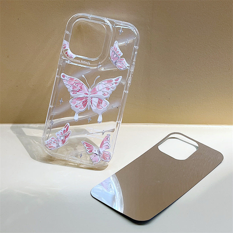Funda para teléfono con mariposa pintada