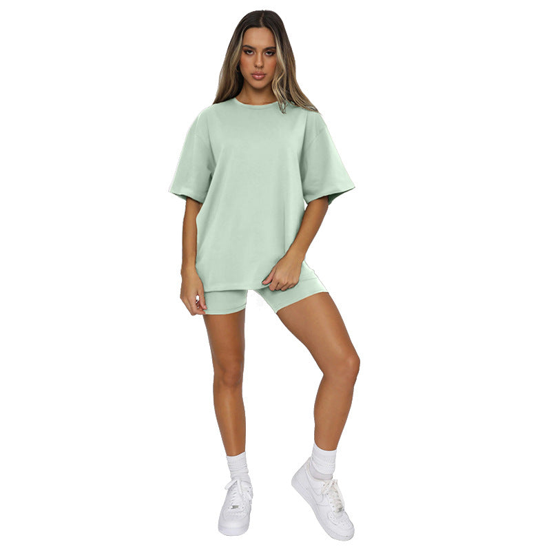 Conjunto de Jersey de cuello redondo y pantalon corto