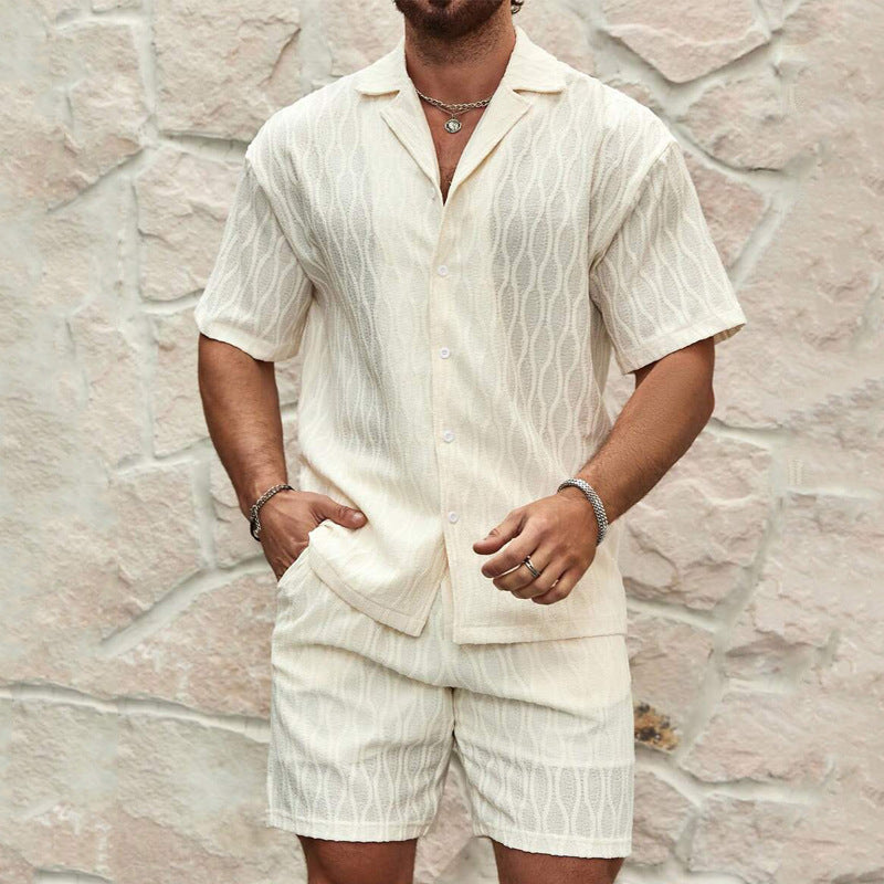 Conjunto de 2piezas manga corta para hombre verano