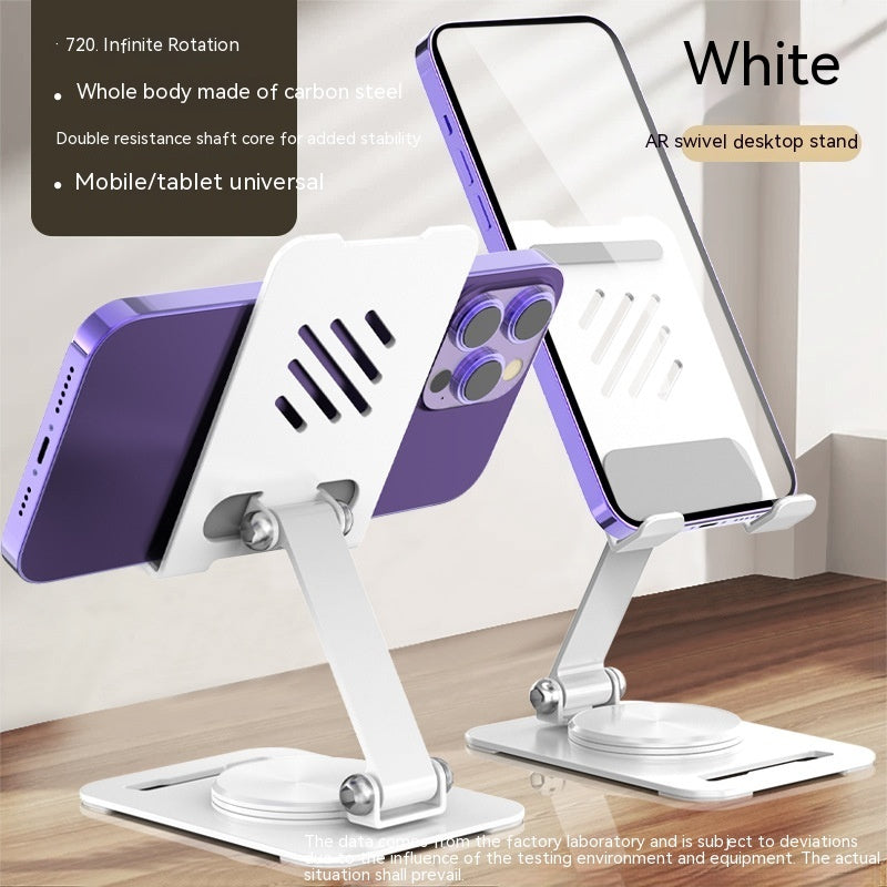 Soporte de teléfono móvil para escritorio para de metal con rotación de 360 grados ajustable