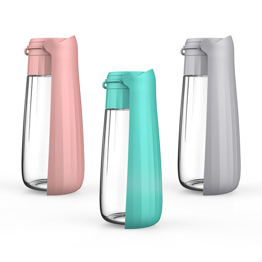 Botella de agua plegable para mascotas, de 550ml,