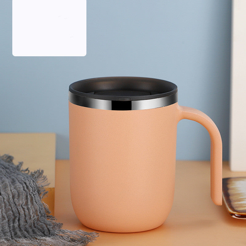 Taza de café creativa de acero inoxidable con aislamiento de gran capacidad