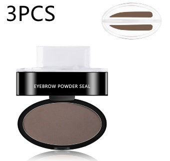 Kit de plantillas para maquillar y sellar cejas, polvo resistente al agua