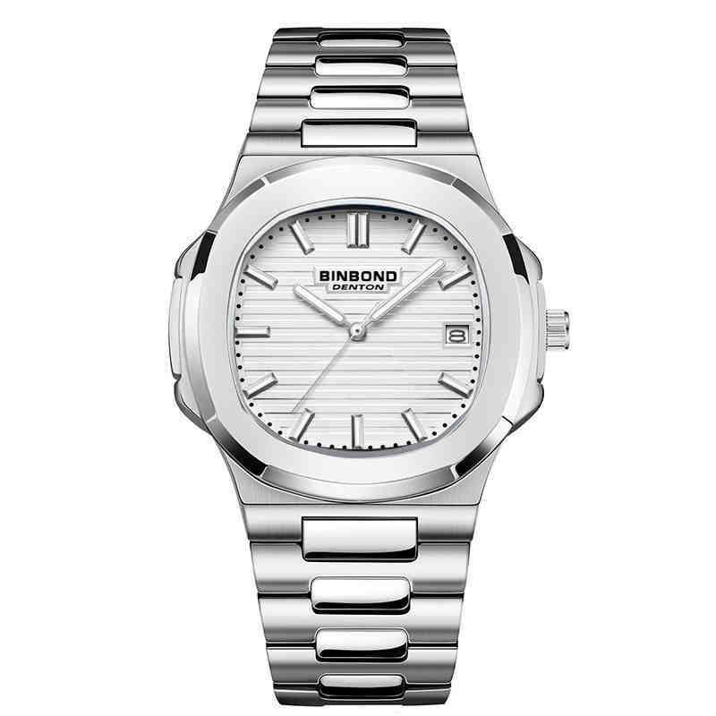 Reloj cuadrado de moda de negocios para hombre resistente al agua