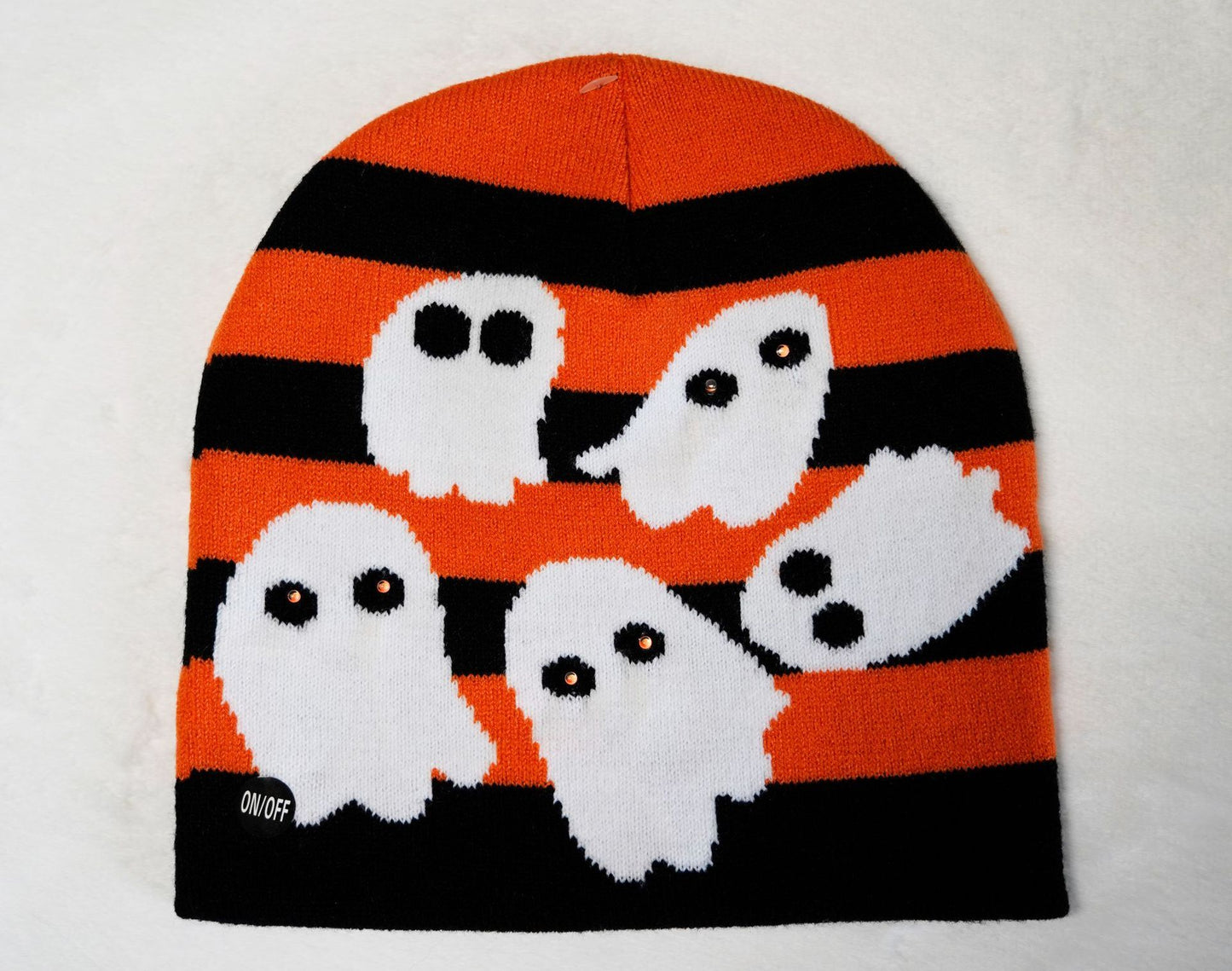 Gorro luminiscente con expresión de terror de Halloween