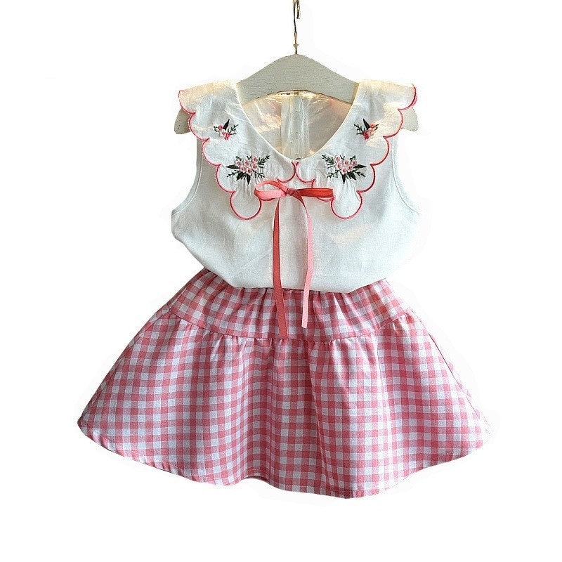 Conjuntos de verano de camiseta y falda para bebés y niñas
