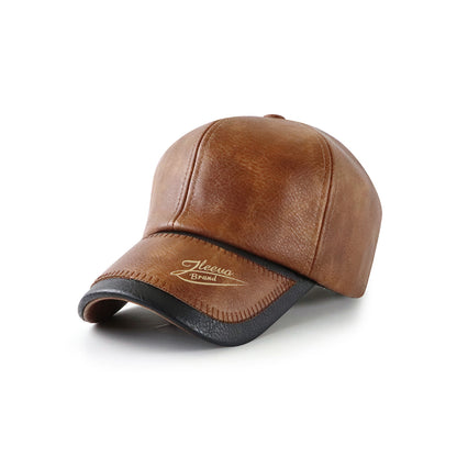 Gorra de béisbol de cuero PU